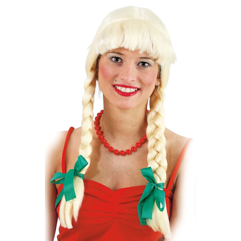 Blonde Gretchen bow wig