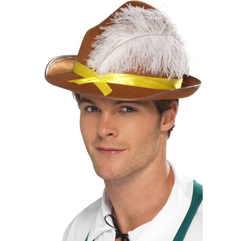 Brown Fredl traditional hat