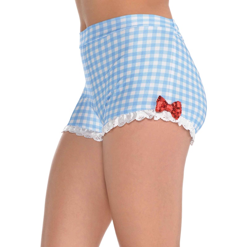 Checked hot pants for women