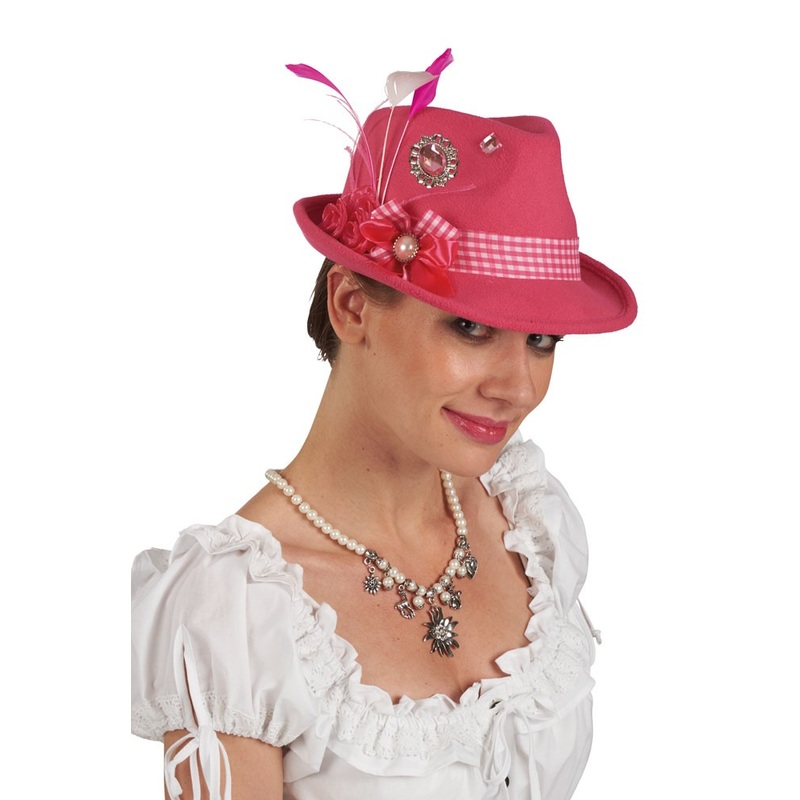 Elegant traditional hat in pink