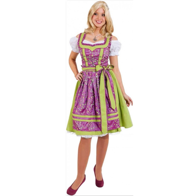 Fuchsia-green February dirndl 36