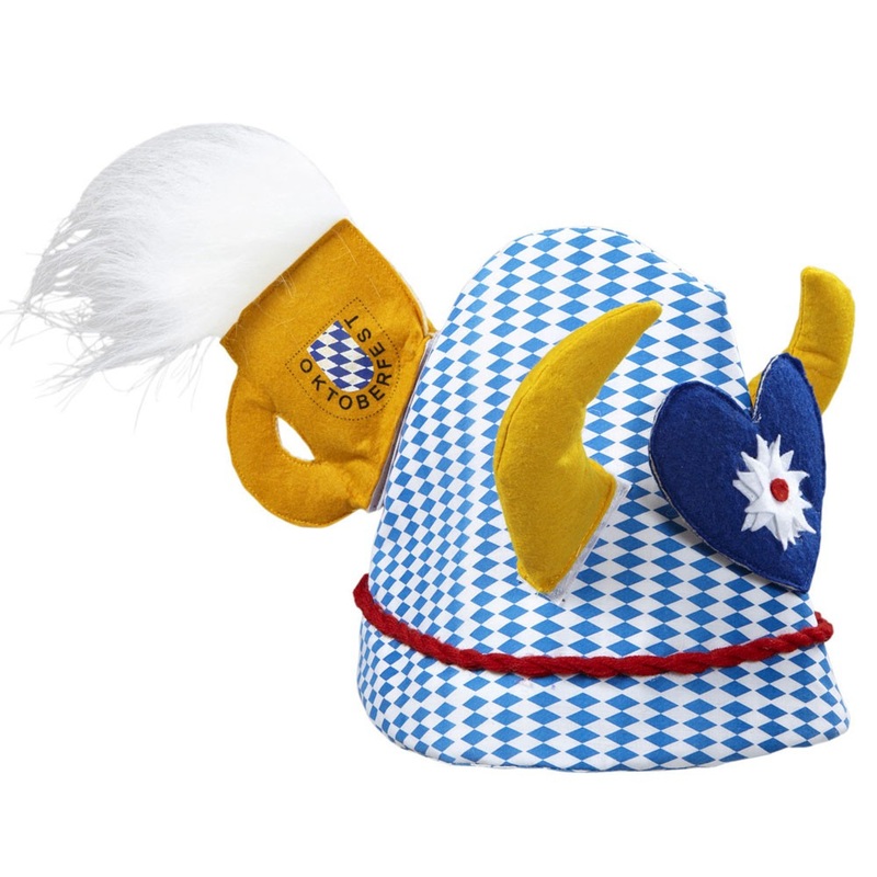 Funny Oktoberfest hat in Bavaria pattern