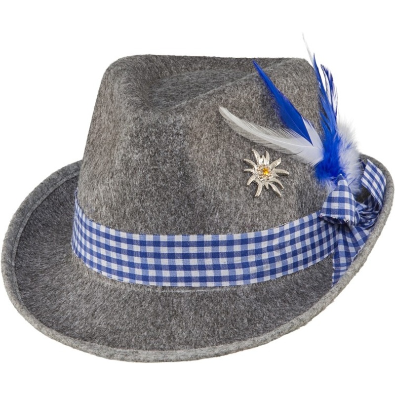 Gray-blue Oktoberfest traditional hat Melissa