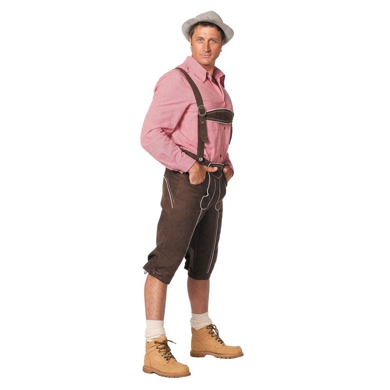 Jupp traditional trousers in leather look 50