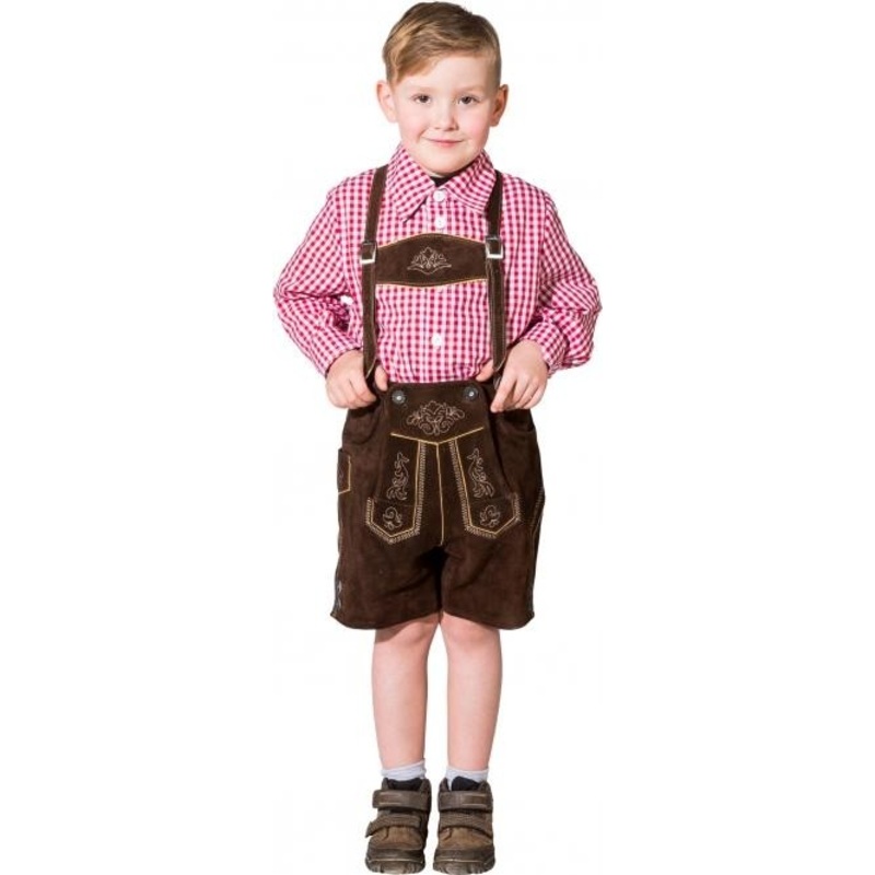 Korbi leather traditional trousers for children 128