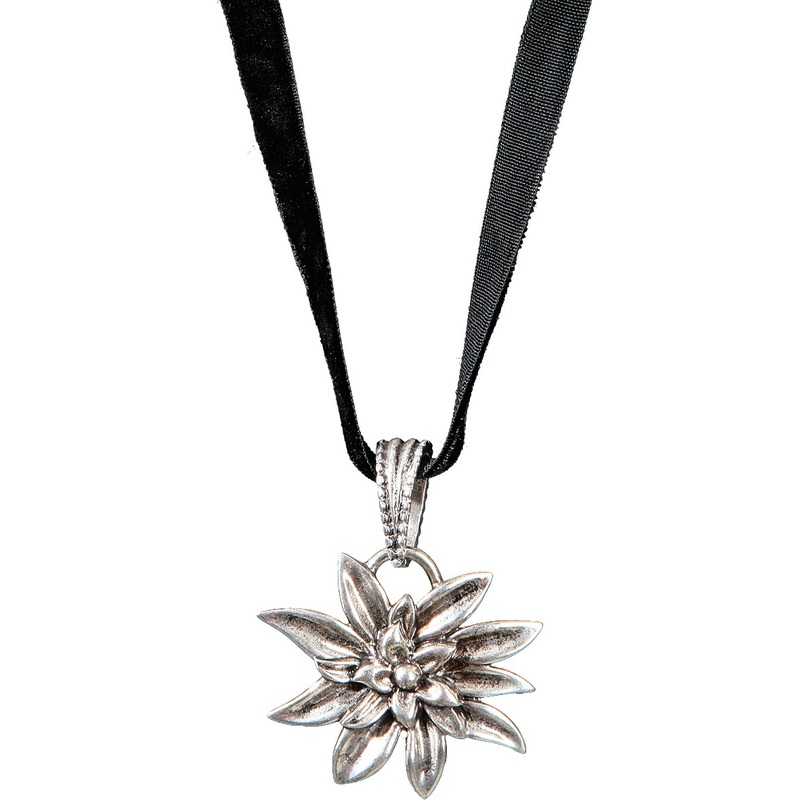 Necklace with edelweiss pendant