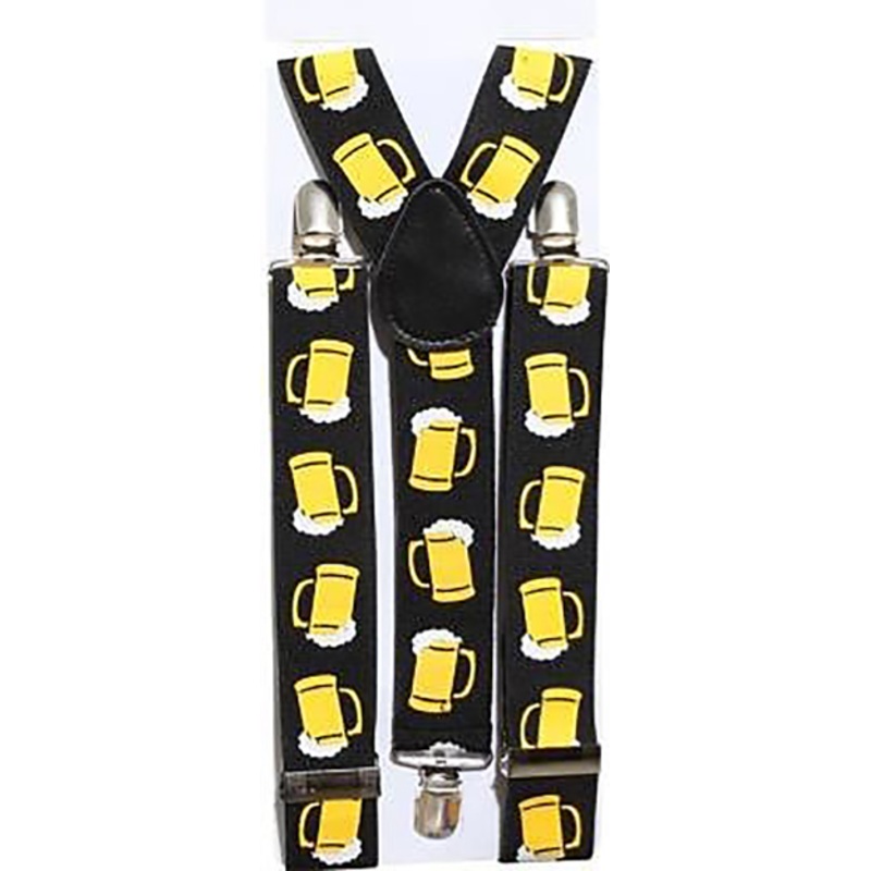 Oktoberfest beer glass suspenders