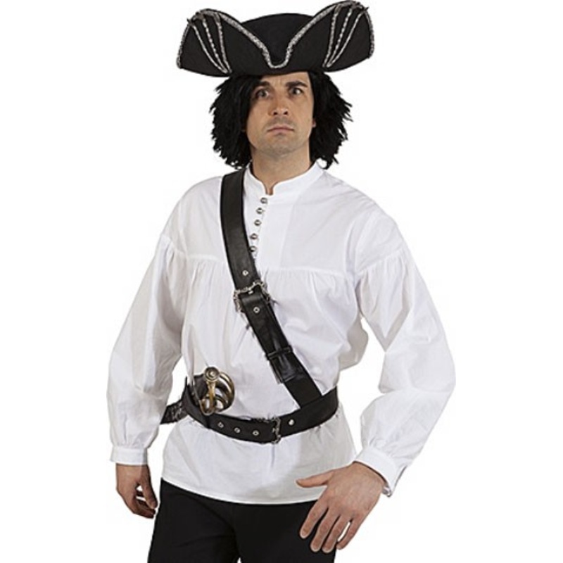 Pirate belt with rivets and shoulder strap