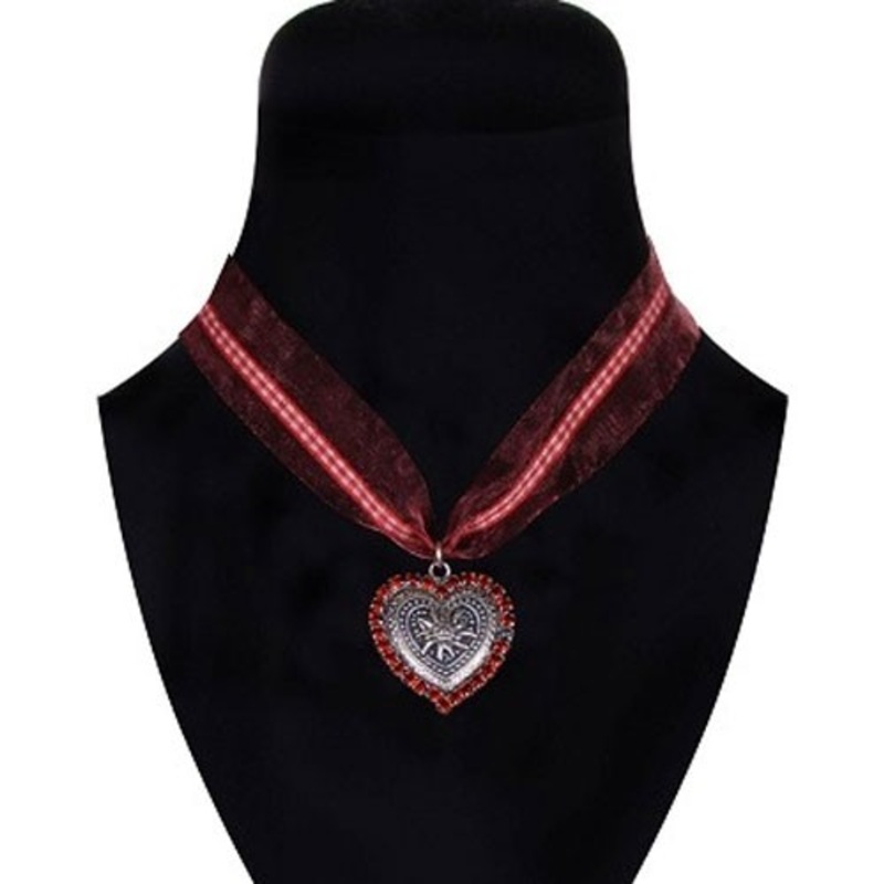 Tamina costume necklace with rhinestone heart