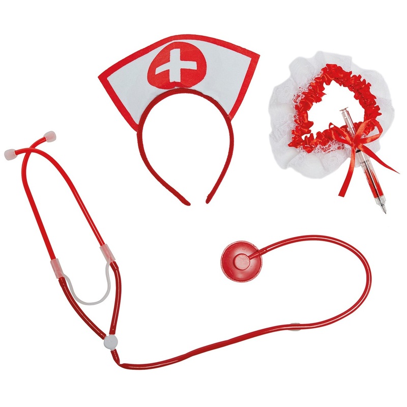 3-piece nurse costume accessory set