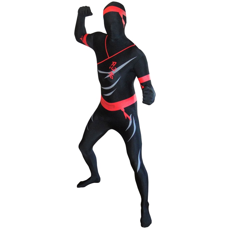 Black ninja guard kids morphsuit S