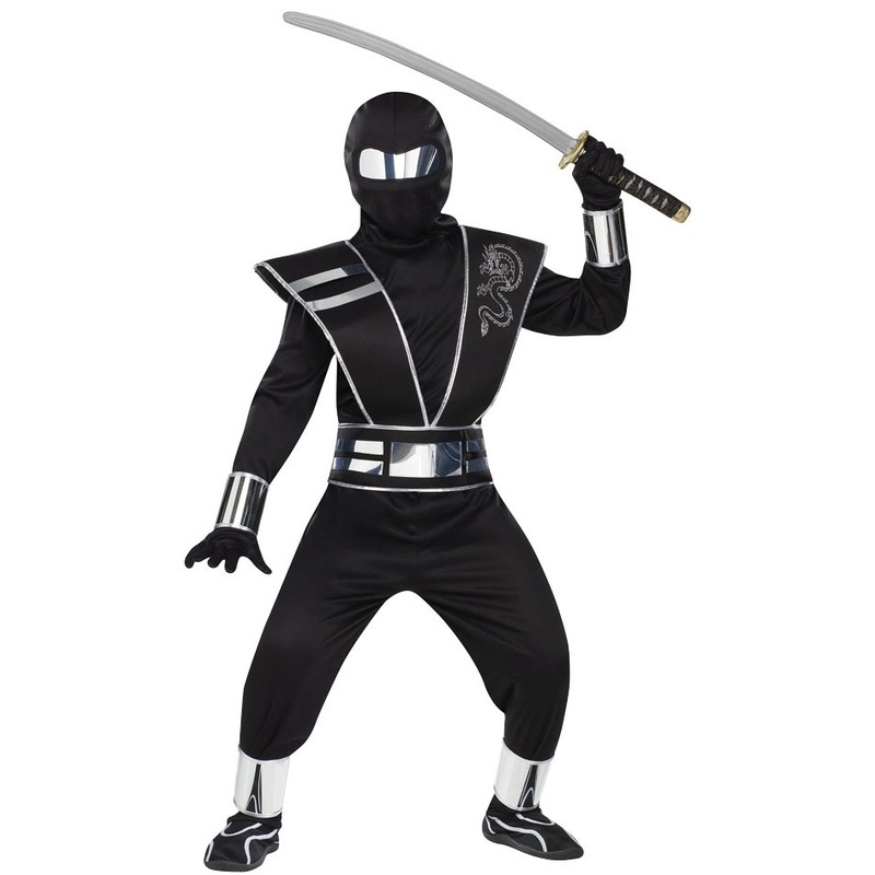 Black ninja warrior costume M