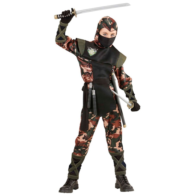 Camouflage ninja child costume