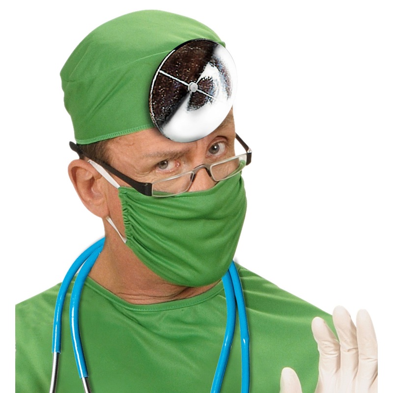 Doctor's mirror with water syringe pump