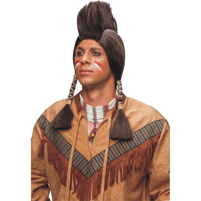 Indian chief wig with mohawk