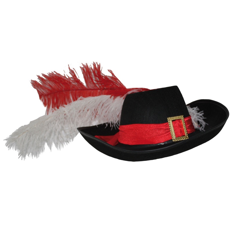 Markus musketeer hat with feathers 58