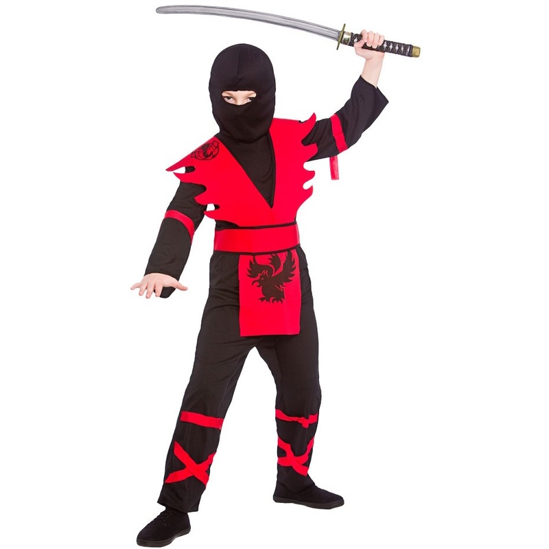Ninja master child costume red S