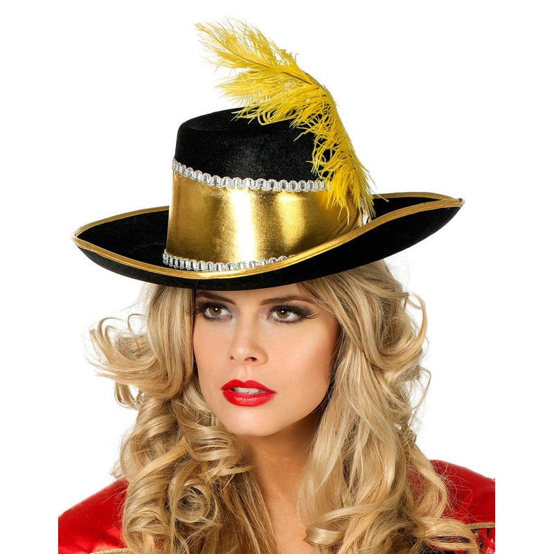 Pompous musketeer gold hat