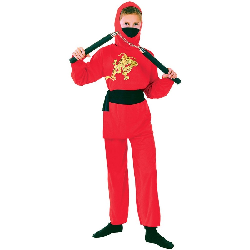 Red ninja master child costume Haruto S