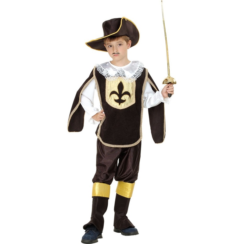 Young black musketeer child costume