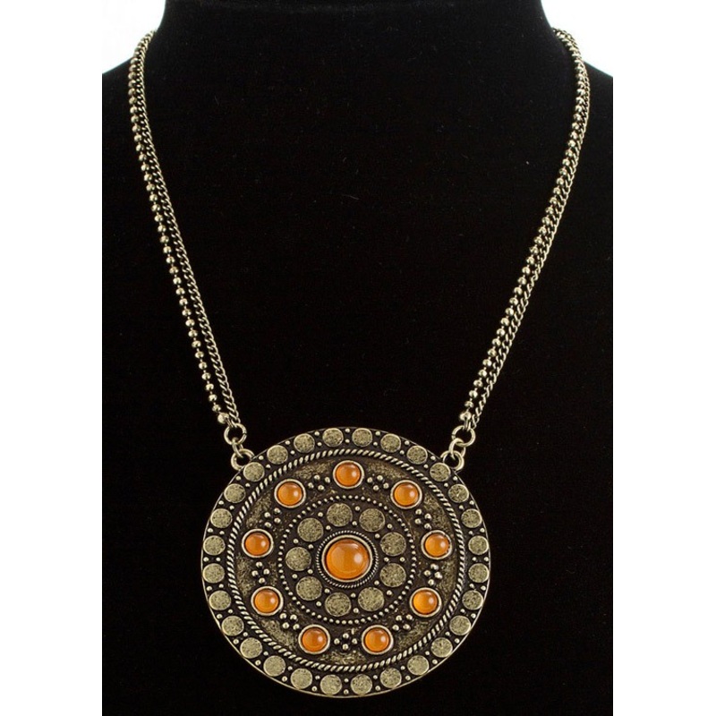 Antique bronze necklace