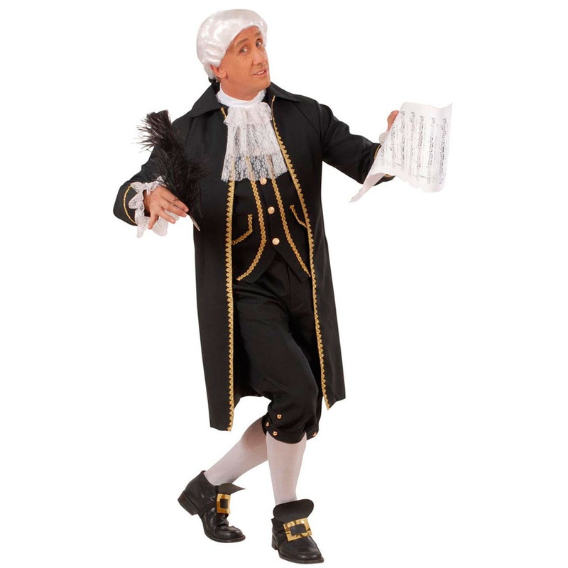 Baroque composer costume for men S
