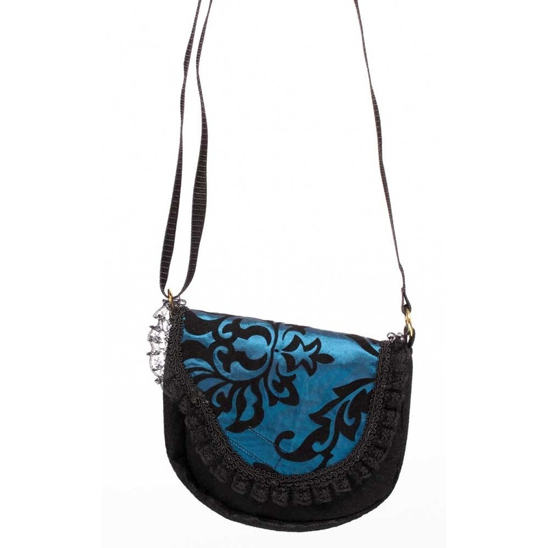 Blue baroque handbag Aurelia