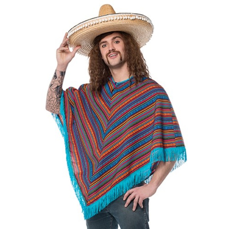Colorful Mexican poncho