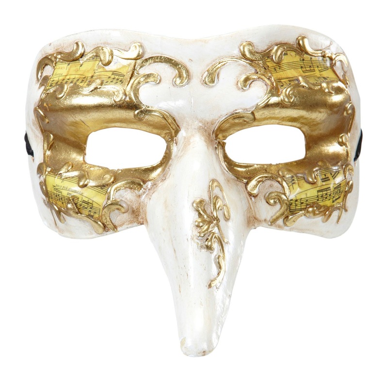 Music notes masked ball eye mask