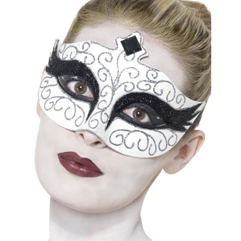 Mysterious swan eye mask