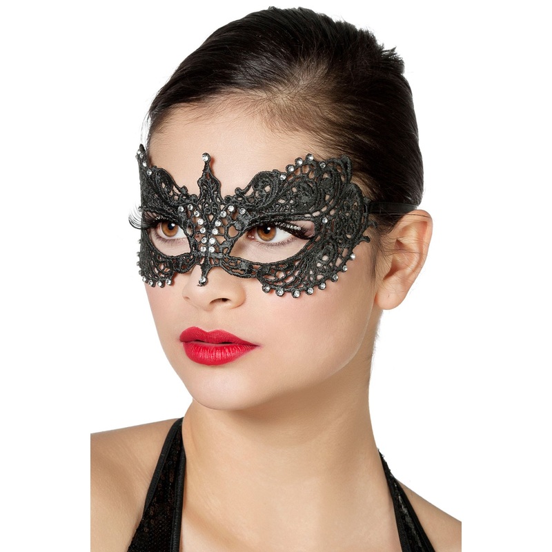 Noble lace eye mask black