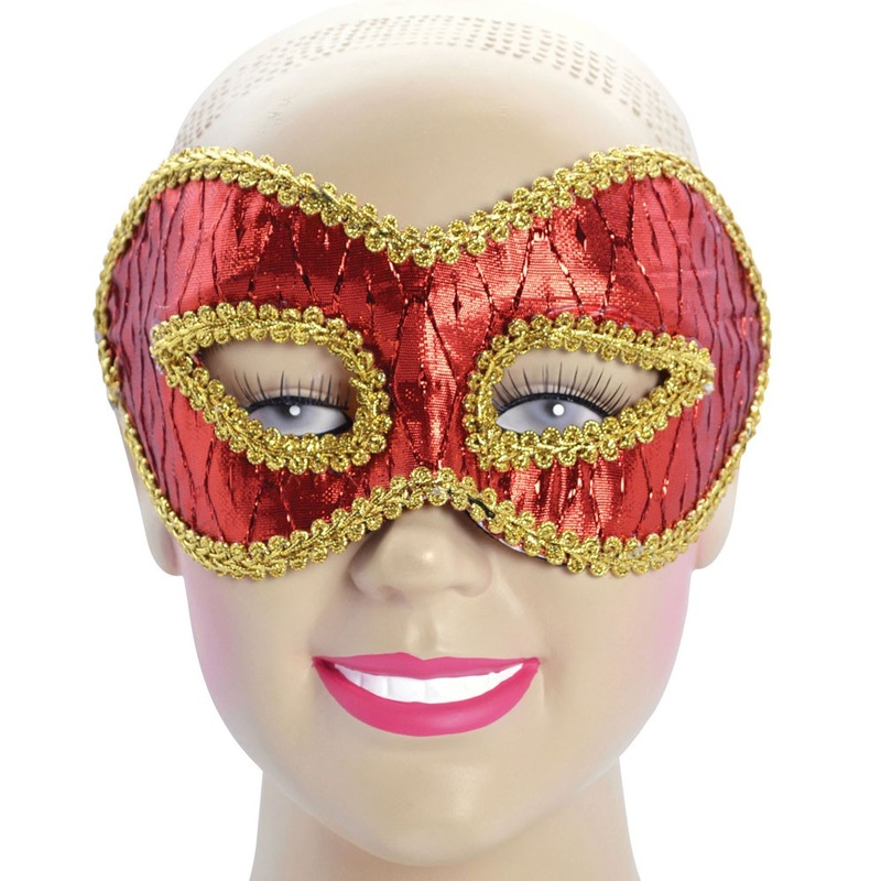 Red and gold Venetian mask Andrine