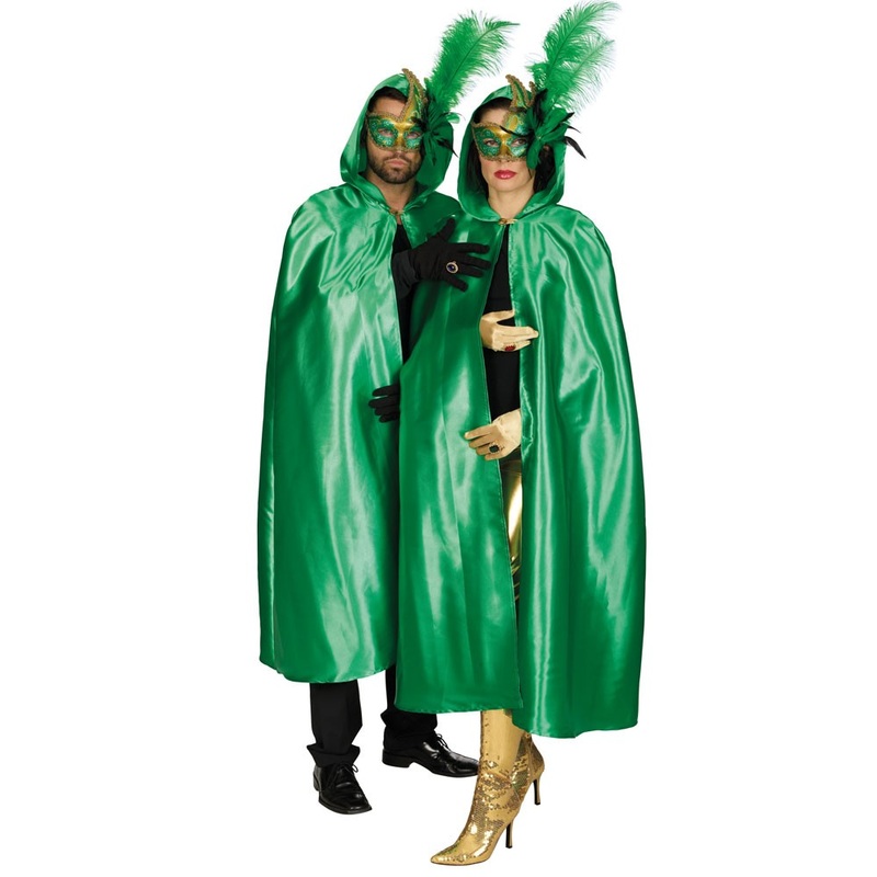 Venetian cape in green