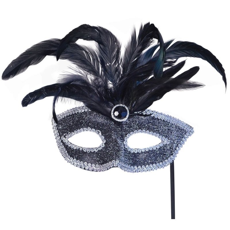 Venetian eye mask on the bar