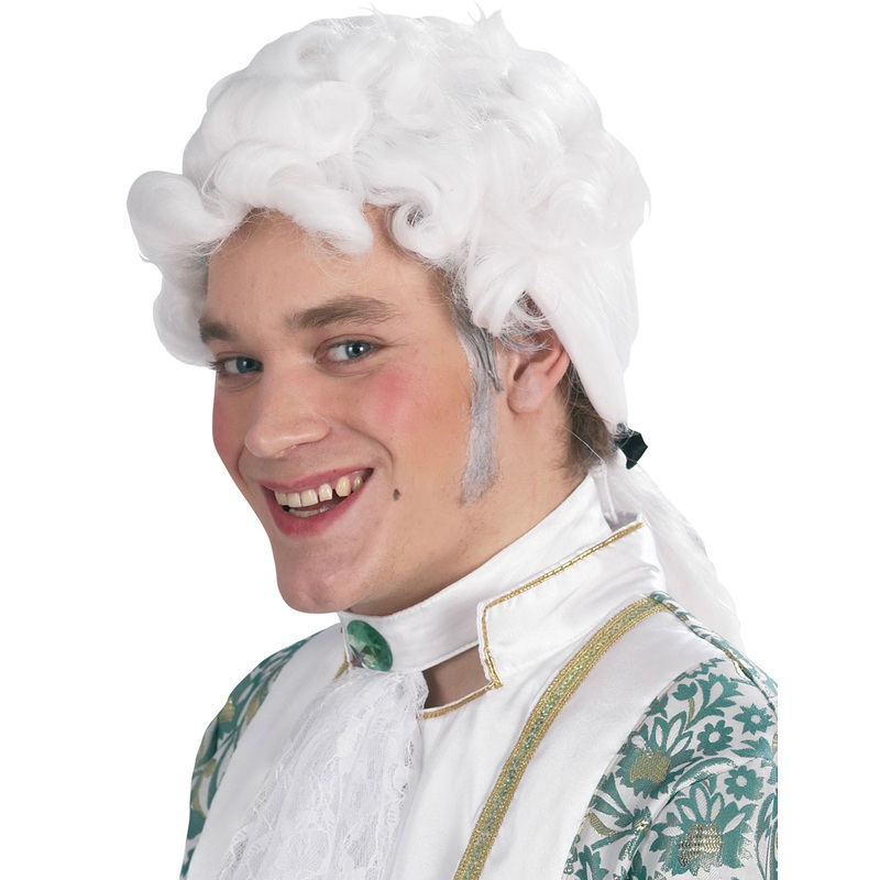 White aristocratic men's wig
