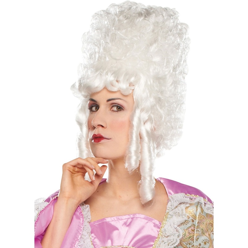 White Henriette baroque wig