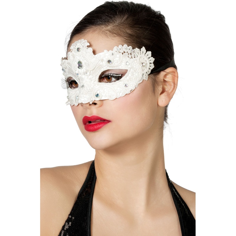 White lace mask