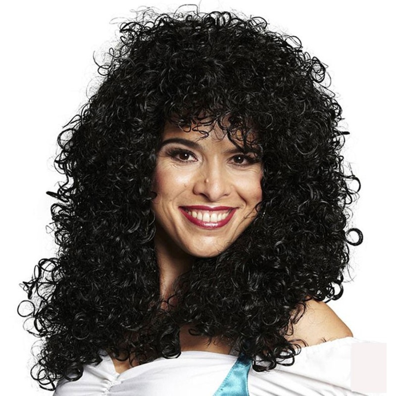 Black curly hair Franca wig
