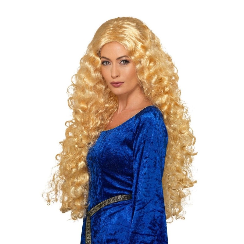 Blonde curly hair wig for women