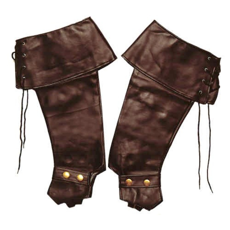 Brown baroque shoe covers