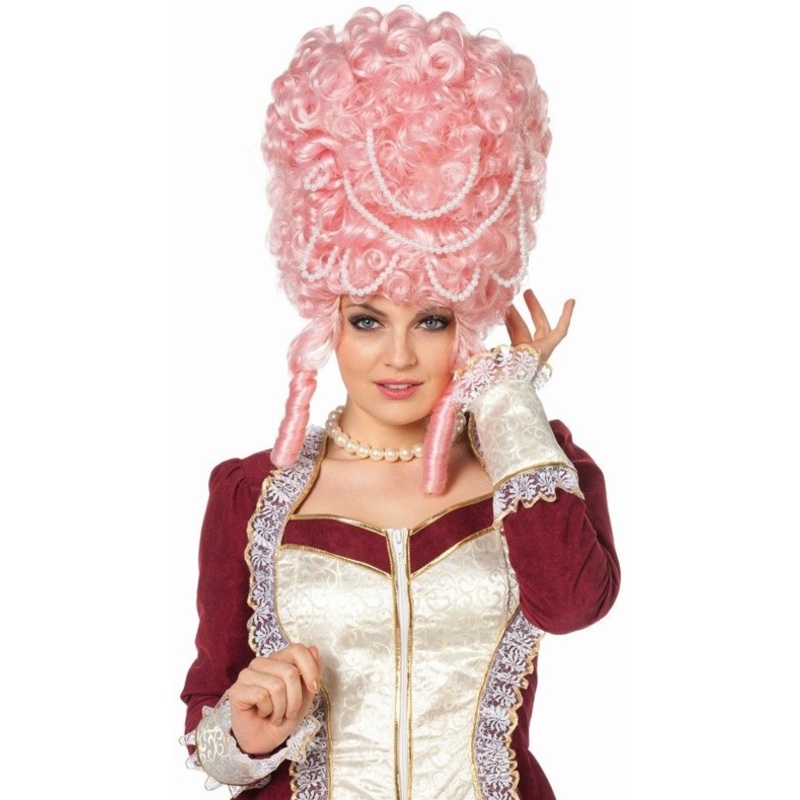 Elegant Rococo wig with pearls Franceska