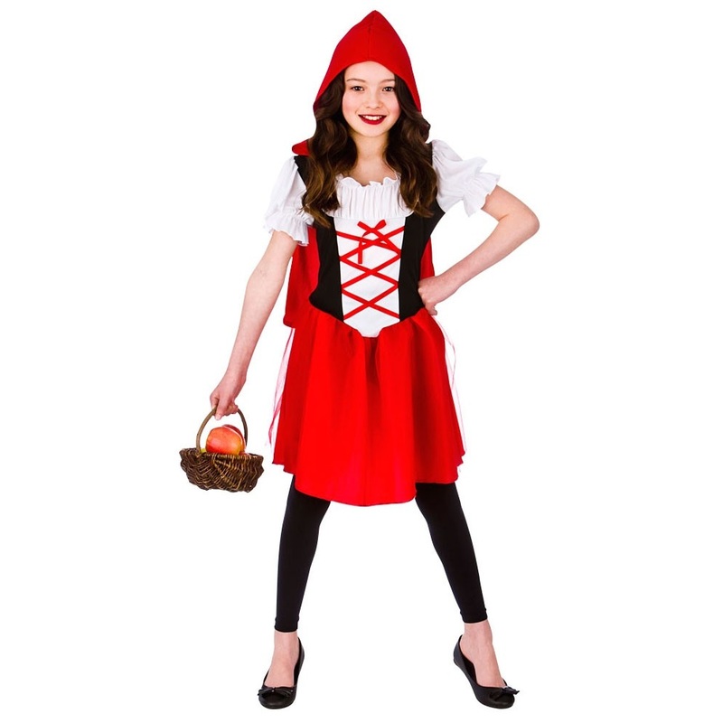 Fairytale red hood child costume S
