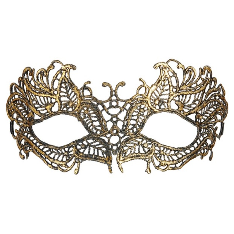 Golden elegant Venetian eye mask
