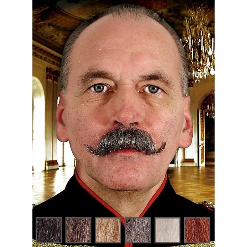 King Friedrich real hair mustache