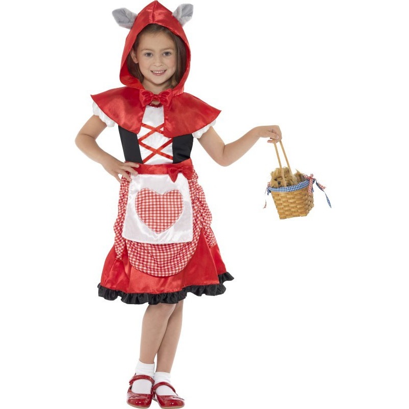 Little Little Red Riding Hood with wolf ears child costume