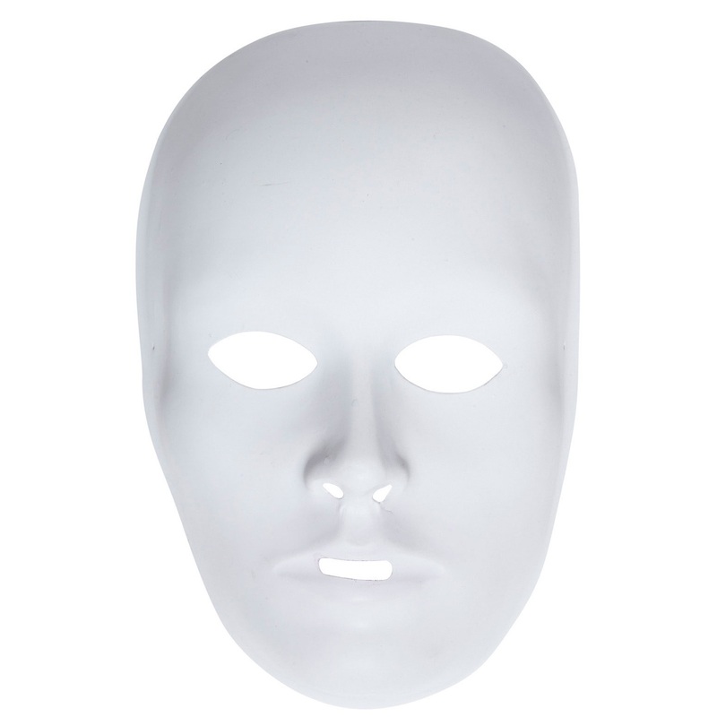 Paintable white mask