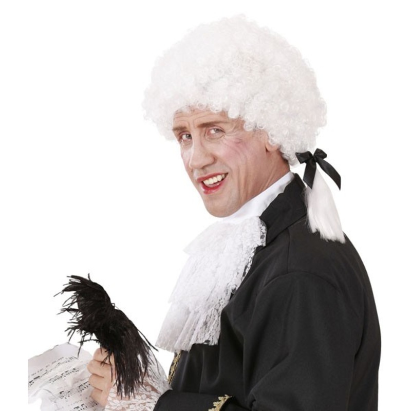 White Mozart baroque wig