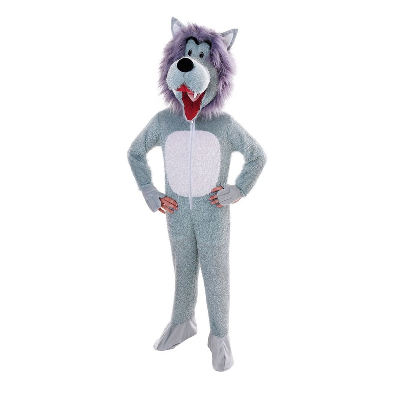 Woolfy Wolf children's overall with giant head