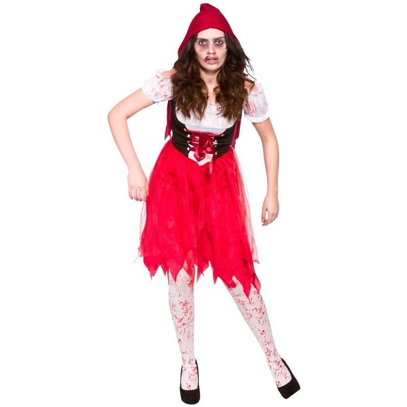 Zombie Little Red Riding Hood ladies costume XS