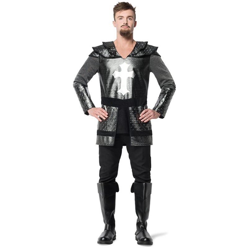 Black crusader mens costume 48